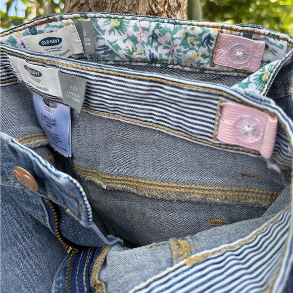 Old Navy Bundle 2 Pair of Girls Denim Bermuda Shorts | Size 10 Back to School - Picture 9 of 10